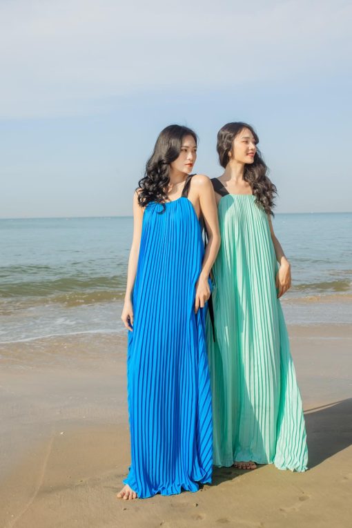 Đầm maxi dập li